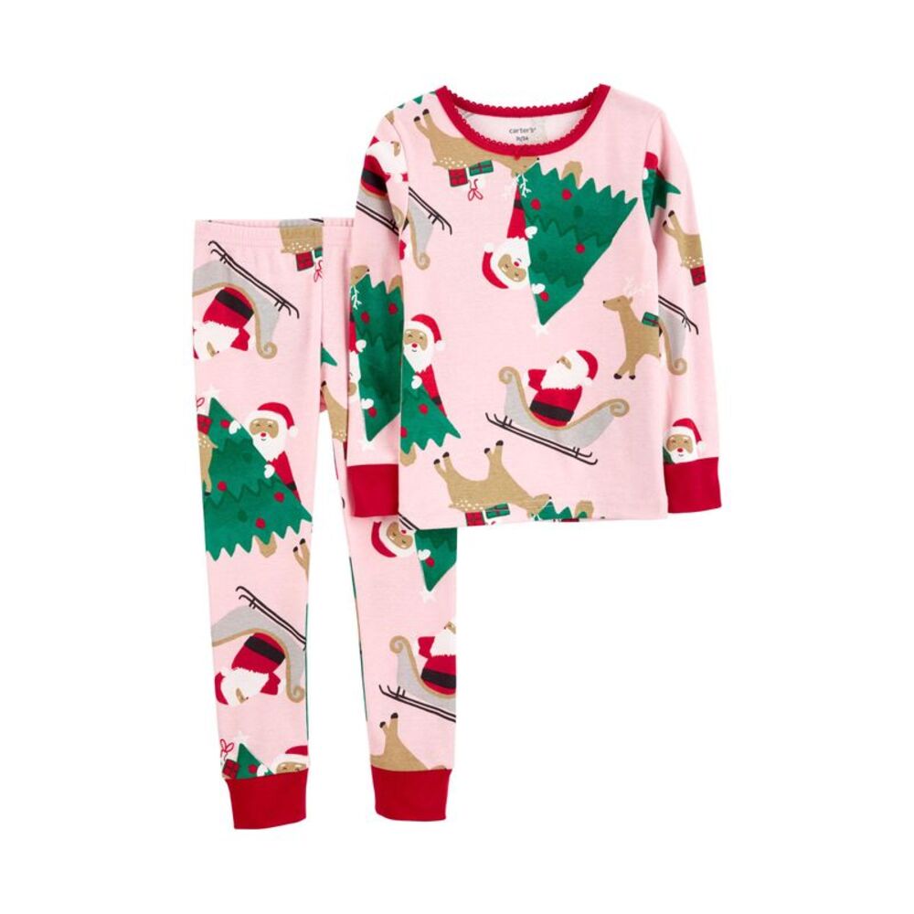 Carters Toddler Girls Christmas Snug Fit Pajama 2 Piece Set